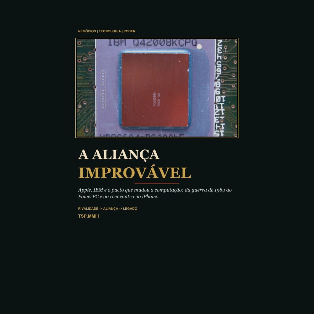 Capa do e-book A Aliança Improvável: Apple e IBM