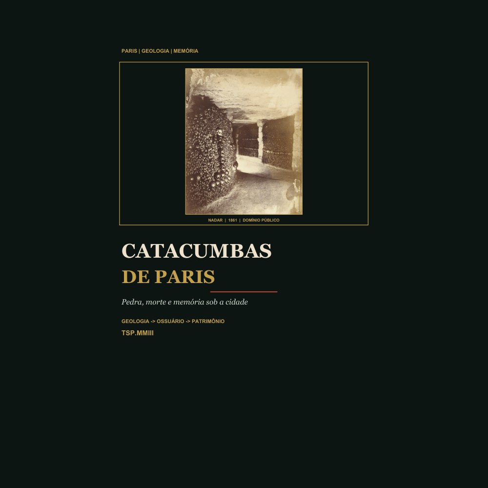 Capa do e-book Catacumbas de Paris: Pedra, Morte e Memória