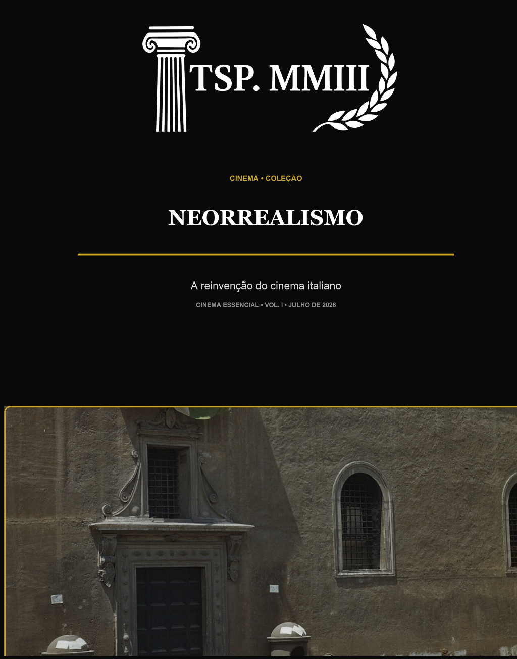 Capa do e-book Coleção Cinema Essencial: Vol. I — Neorrealismo