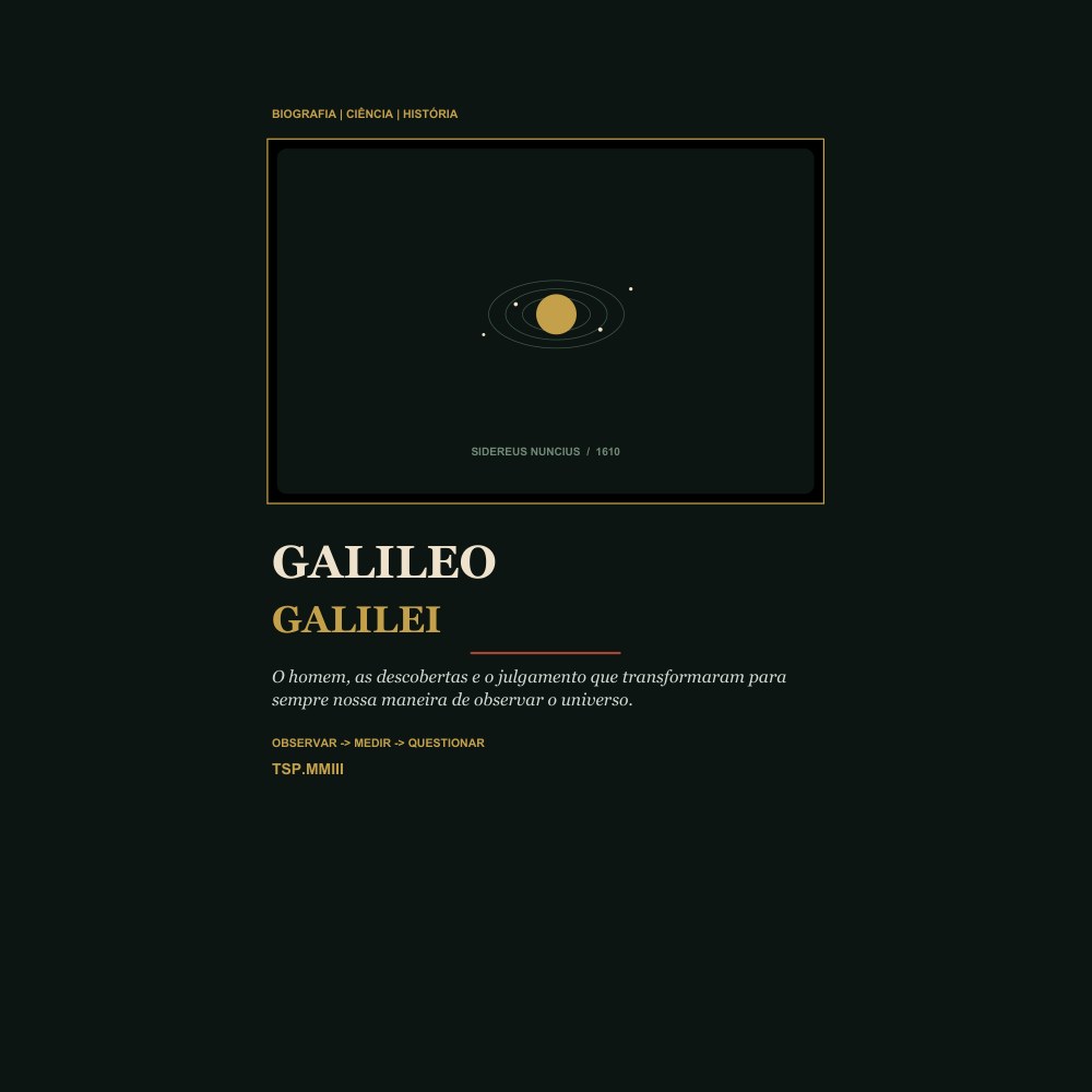 Capa do e-book Galileo Galilei: O Céu em Disputa