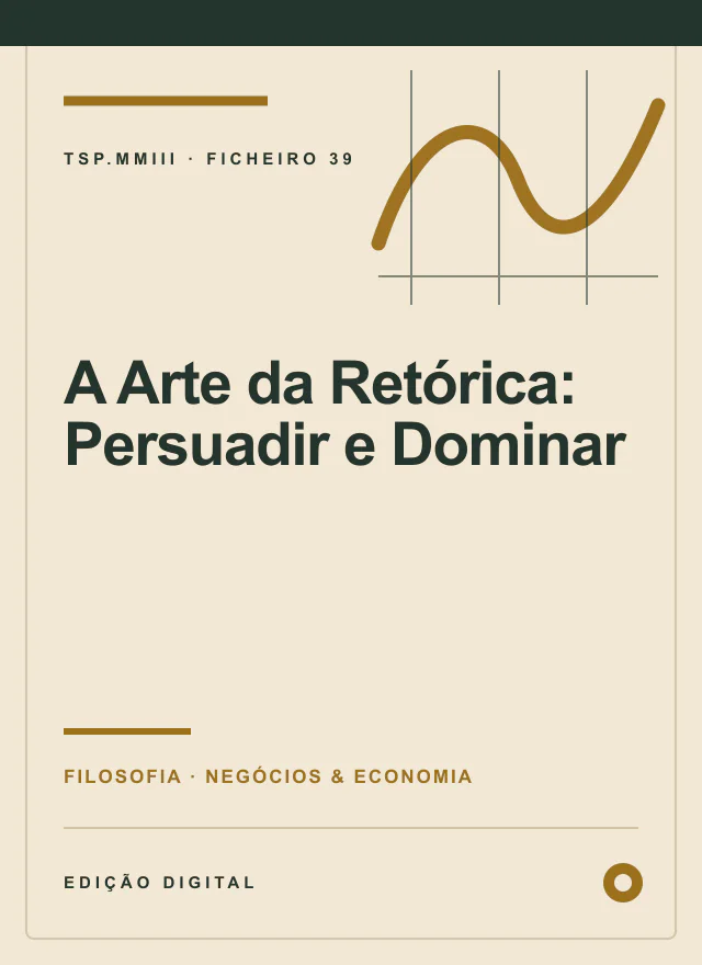 Capa editorial de A Arte da Retórica: Persuadir e Dominar
