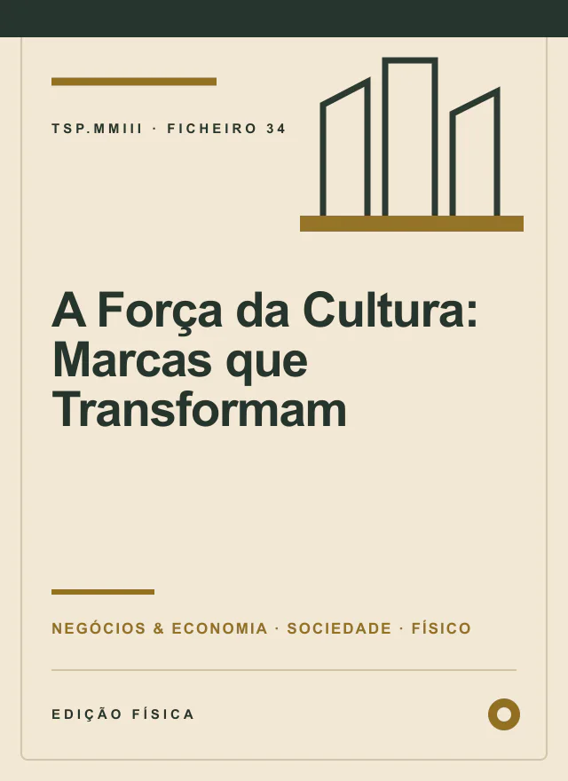 Capa editorial de A Força da Cultura: Marcas que Transformam