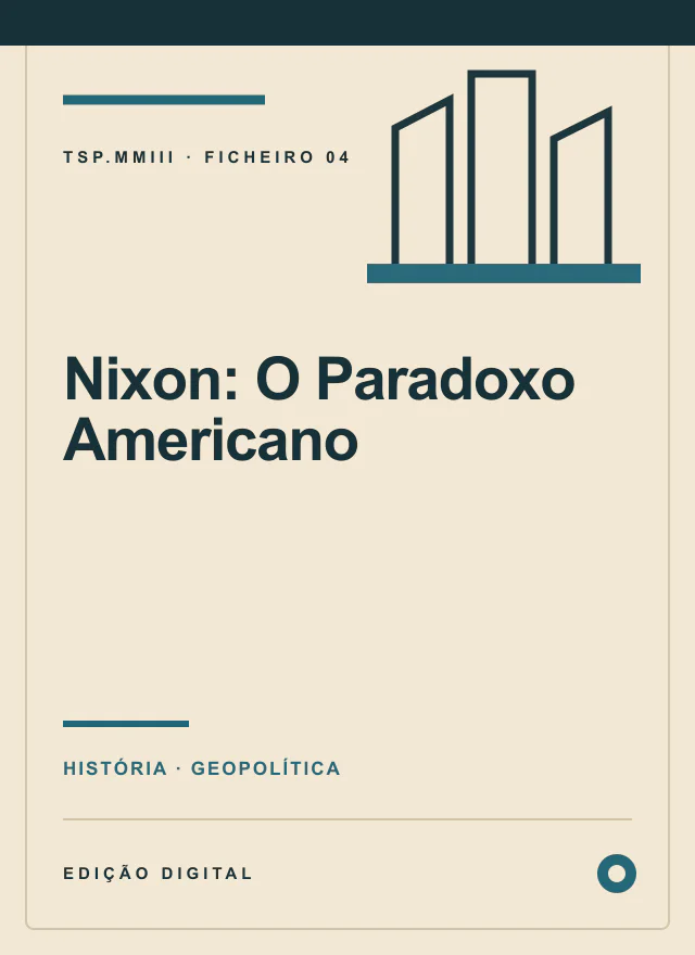 Capa editorial de Nixon: O Paradoxo Americano