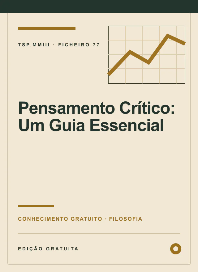 Capa editorial de Pensamento Crítico: Um Guia Essencial