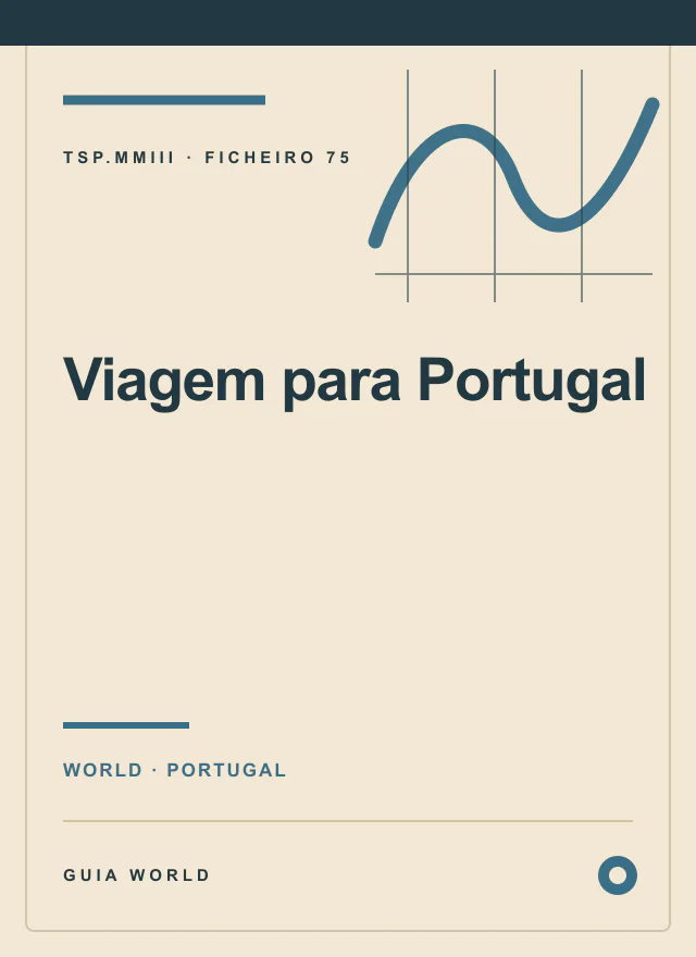 Capa editorial de Viagem para Portugal