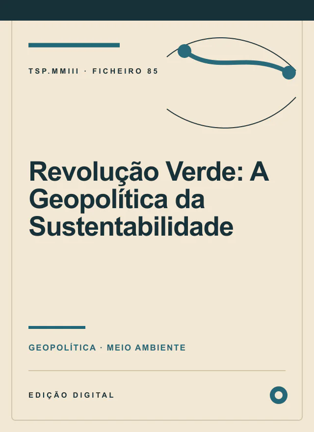 Capa editorial de Revolução Verde: A Geopolítica da Sustentabilidade