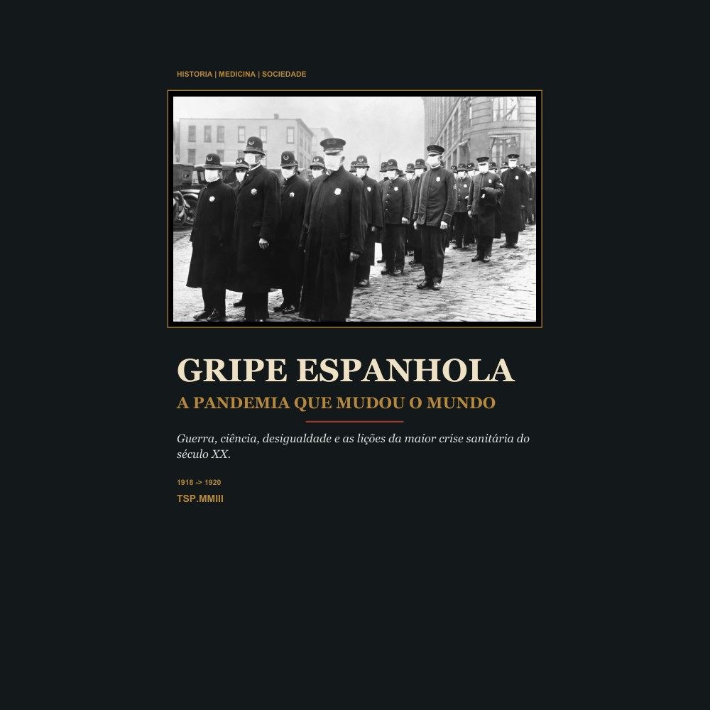 Capa do e-book Gripe Espanhola: A Pandemia Que Mudou o Mundo